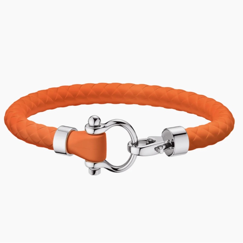 Omega Orange and Silver Women's Bracelet